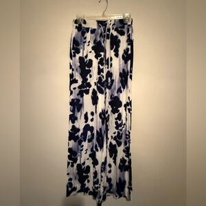 H&M Blue and White Tie-Dye Maxi Skirt